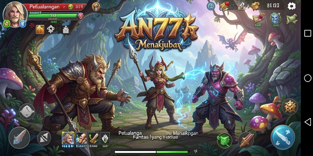 Tampilan gameplay AN777 yang seru dengan pertarungan dinamis dan grafis menawan.