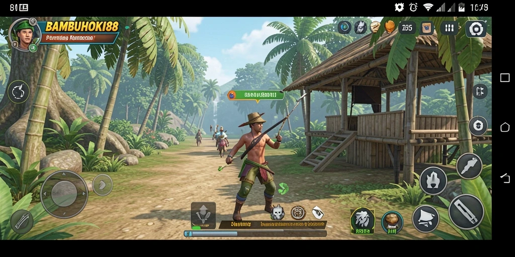 Tangkapan layar menunjukkan gameplay seru dari BAMBUHOKI88.