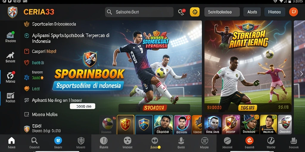 Tampilan gameplay SERIA33 yang menarik dengan berbagai pilihan taruhan olahraga.