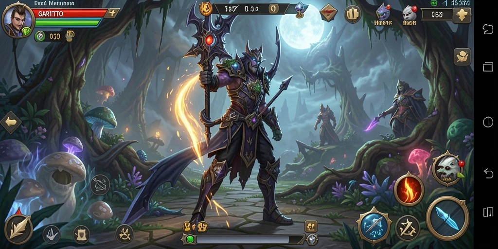 Tampilan menakjubkan dari gameplay RPG GARITOTO dengan karakter yang dinamis.