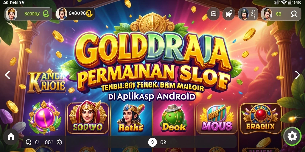 Tampilan gameplay yang menarik dari GOLDRAJA dengan berbagai mesin Slot.