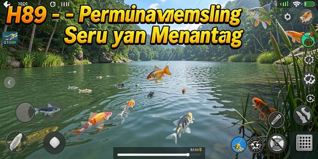Gameplay H89 menampilkan suasana memancing yang mengasyikkan dan realistis.