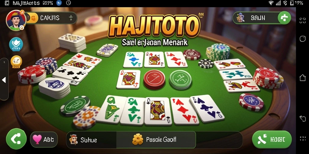 Screenshot gameplay HAJITOTO yang penuh aksi Gaple.
