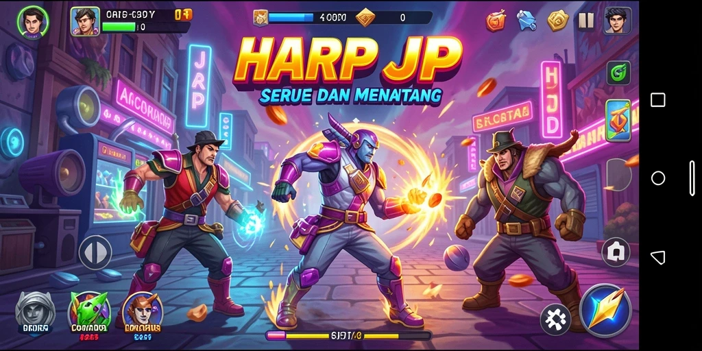 Gameplay seru dan dinamis dari HARAPJP dalam aksi.