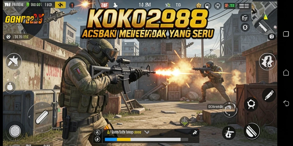 Screenshot KOKO288 menampilkan aksi menembak yang mendebarkan.