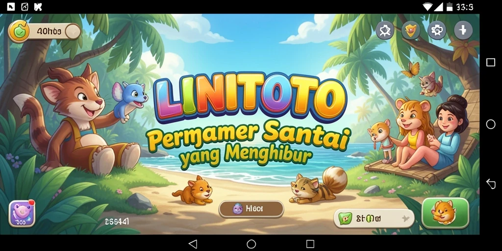 Screenshot gameplay LINITOTO yang menunjukkan aksi seru permainan Casual.