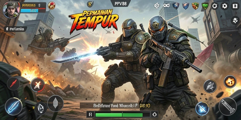Gameplay PPV88 yang mendebarkan dalam aksi tempur TPS.