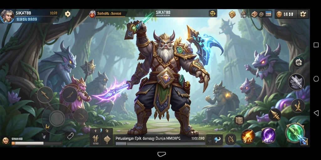 Tampilan menarik saat bermain SIKAT88 di dunia MMORPG.
