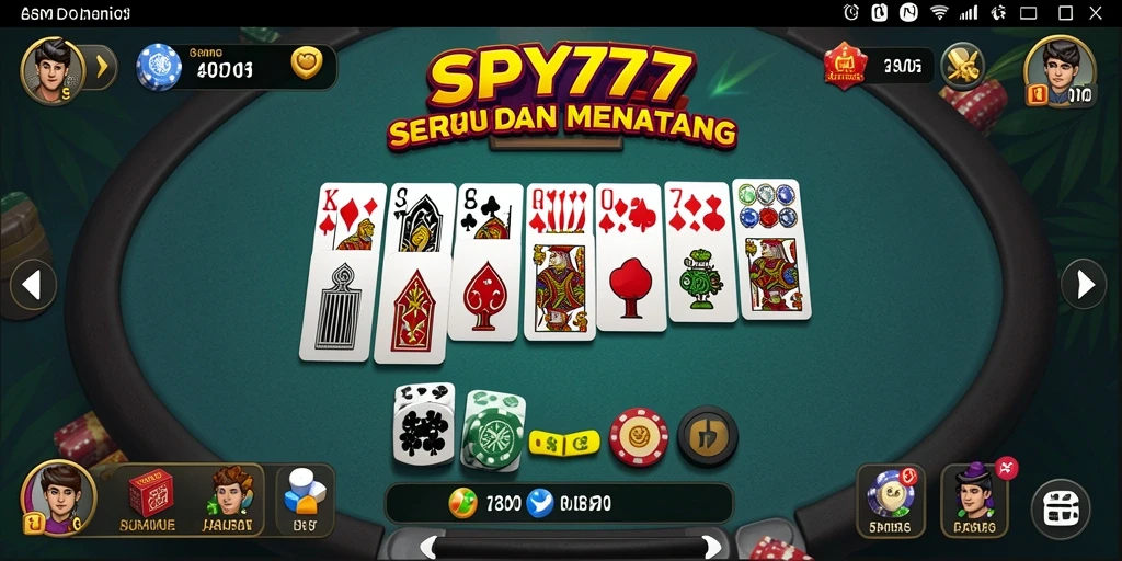Tampilan menarik dari gameplay Domino yang seru di SPY77.