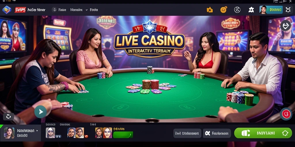 Gameplay Live Casino yang menampilkan pengalaman interaktif dan dealer profesional.