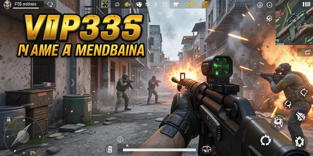 Screenshot gameplay <strong>VIP333</strong> menunjukkan aksi menegangkan di medan perang.